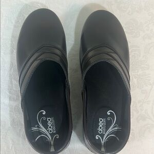 Abeo Black Slip-On Shoes
